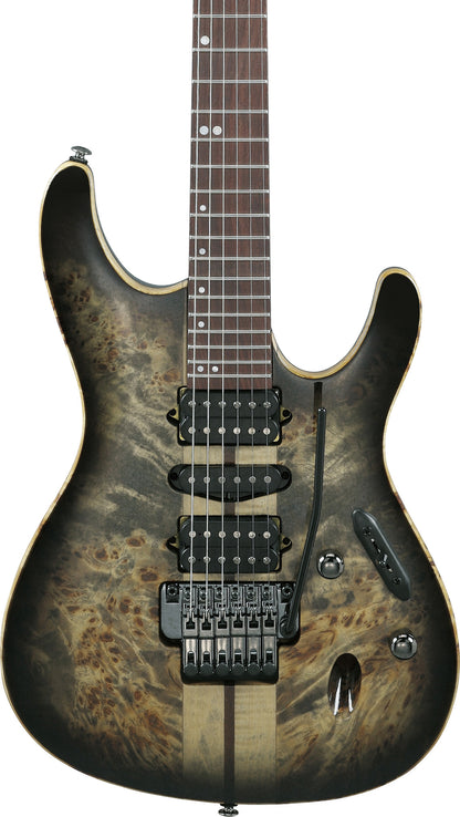 IBANEZ Premium S E-Gitarre 6-String - Charcoal Black Burst + Gigbag
