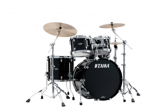TAMA Starclassic Walnut/Birch Lacquer Shell Kit 4 teilig - Piano Black/Chrom HW