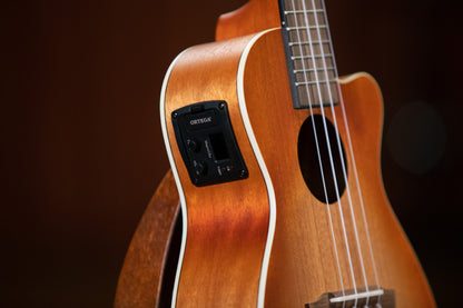 ORTEGA Earth Serie Konzert Preamp Ukulele 4 String - Sunburst