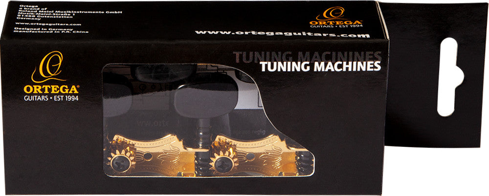 ORTEGA Family Series Guitar Tuning Machines - Gold/Black