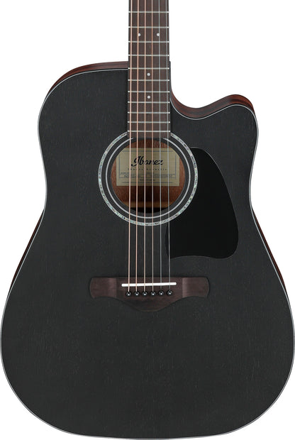 IBANEZ Artwood AW Acoustic Guitar 6-String - Weathered Black Open Pore