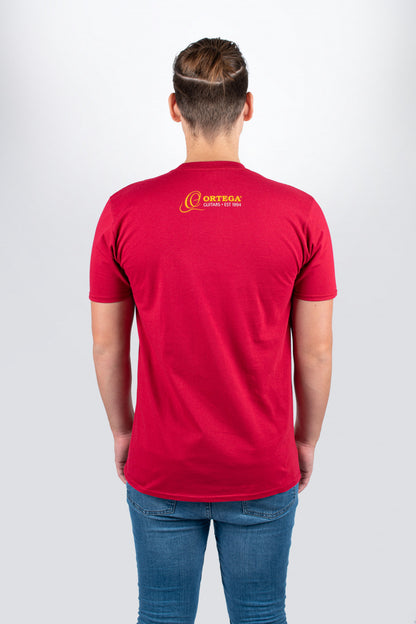 ORTEGA T-Shirt "Skull" - Burgundy Red