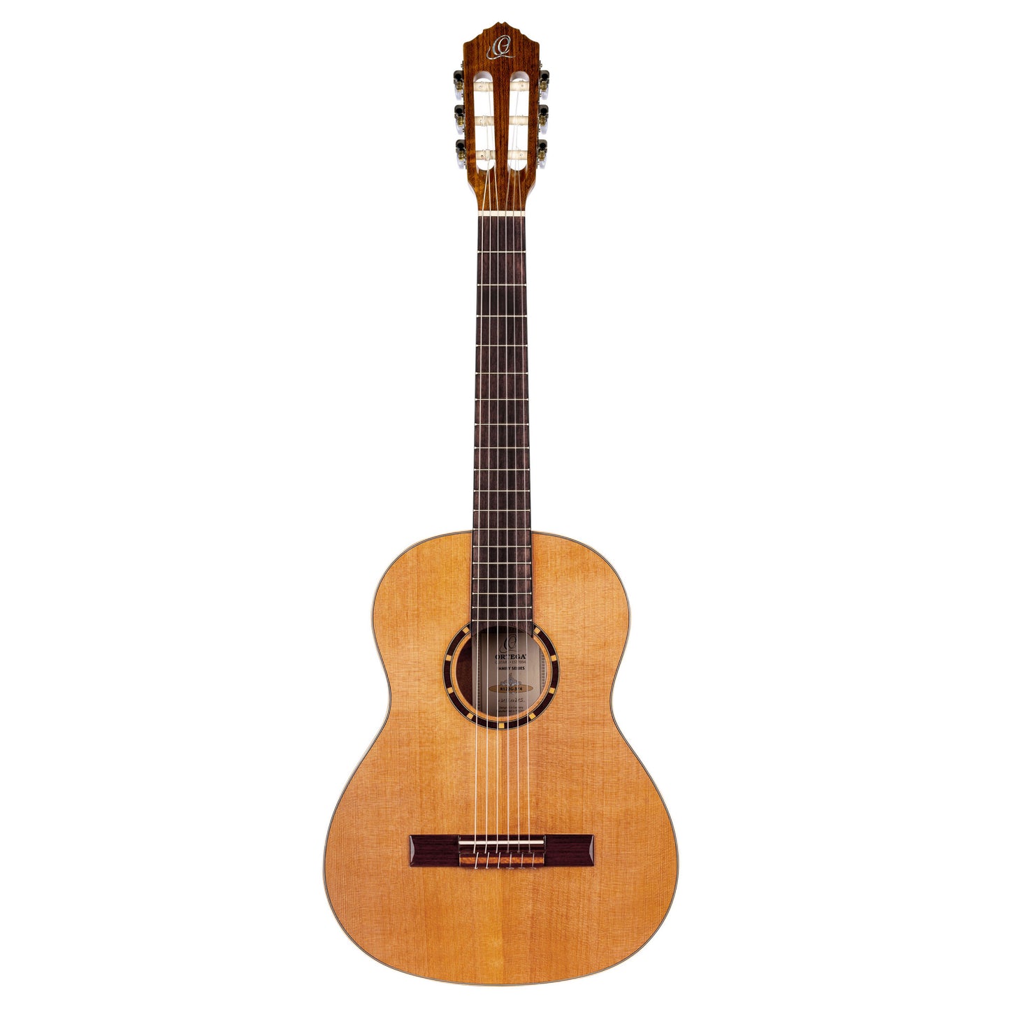 ORTEGA Family Series 3/4 Konzertgitarre 6 String - Zeder / Mahagoni Gloss Natur + Bag