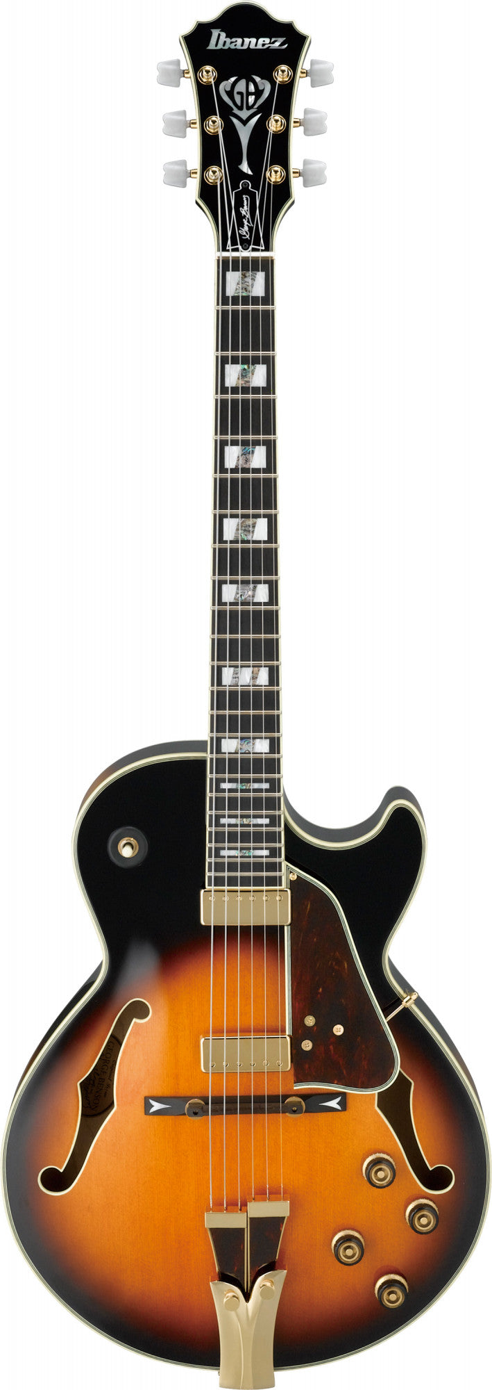 IBANEZ George Benson Signature Hollow Body Guitar 6-String - Brown Sunburst + Case MGB100C