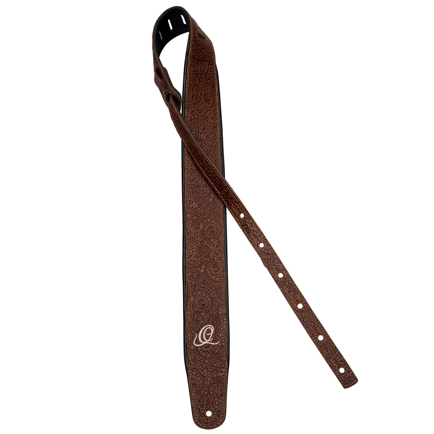 ORTEGA Echtledergitarrengurt - Byzantine Brown