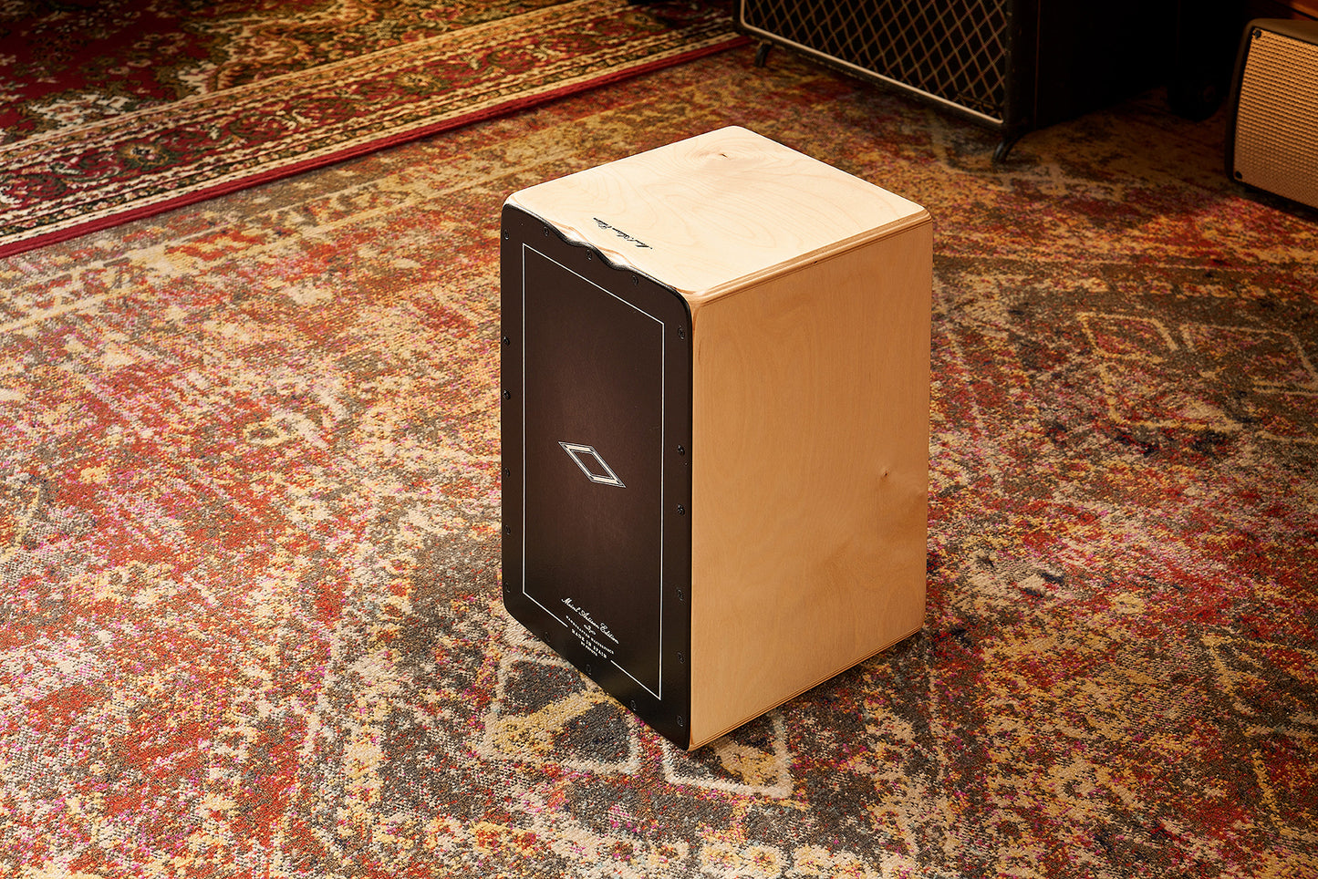 MEINL Percussion Artisan Edition Series String Cajon Soleá Line - Ebony Burst