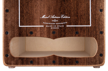 MEINL Percussion Artisan Edition Series String Cajon Cantina Line - Brown Eucalyptus
