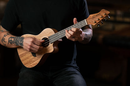 ORTEGA Horizon Series Concert Preamp Ukulele 4 String - Mango Natural + Bag