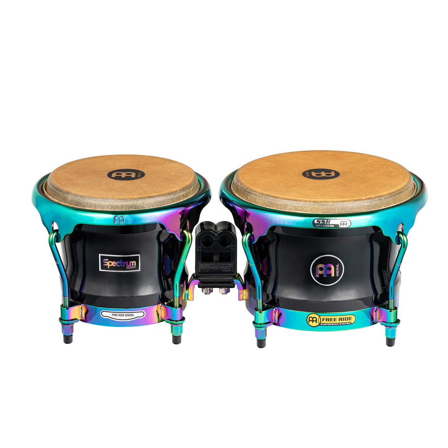 MEINL Percussion Marathon Spectrum Series Bongo 7" Macho &  8 1/2" Hembra - Phantom Black