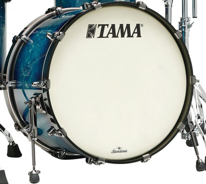TAMA Starclassic Maple Lacquer Bass Drum 22" x 18" - Molten Electric Blue Burst/Black Nickel HW/without Mount