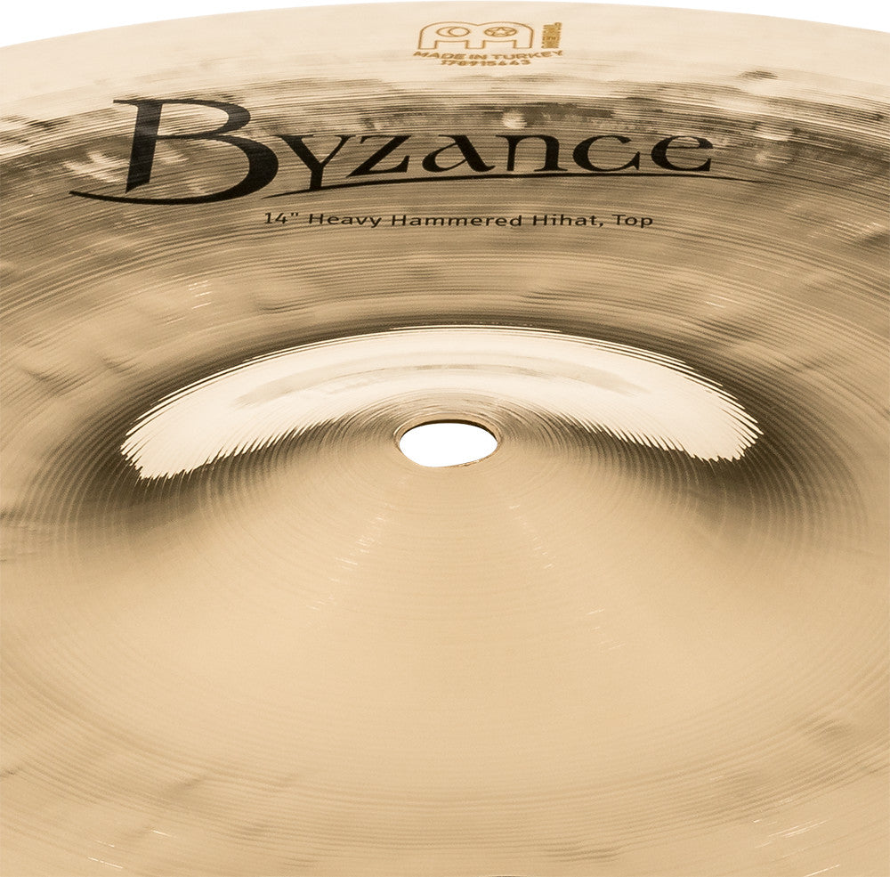 MEINL Cymbals Byzance Brilliant Heavy Hammered Hihat - 14"