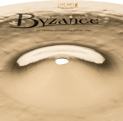 MEINL Cymbals Byzance Brilliant Heavy Hammered Hihat - 14"