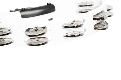 MEINL Percussion Headliner® Series Mountable Molded ABS Tambourine - White