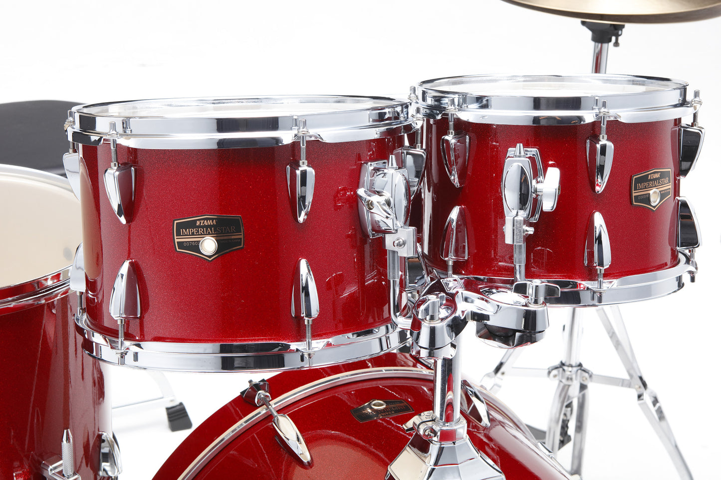TAMA Imperialstar Rack Tom 13" x 9" - Burnt Red Mist/Chrom HW