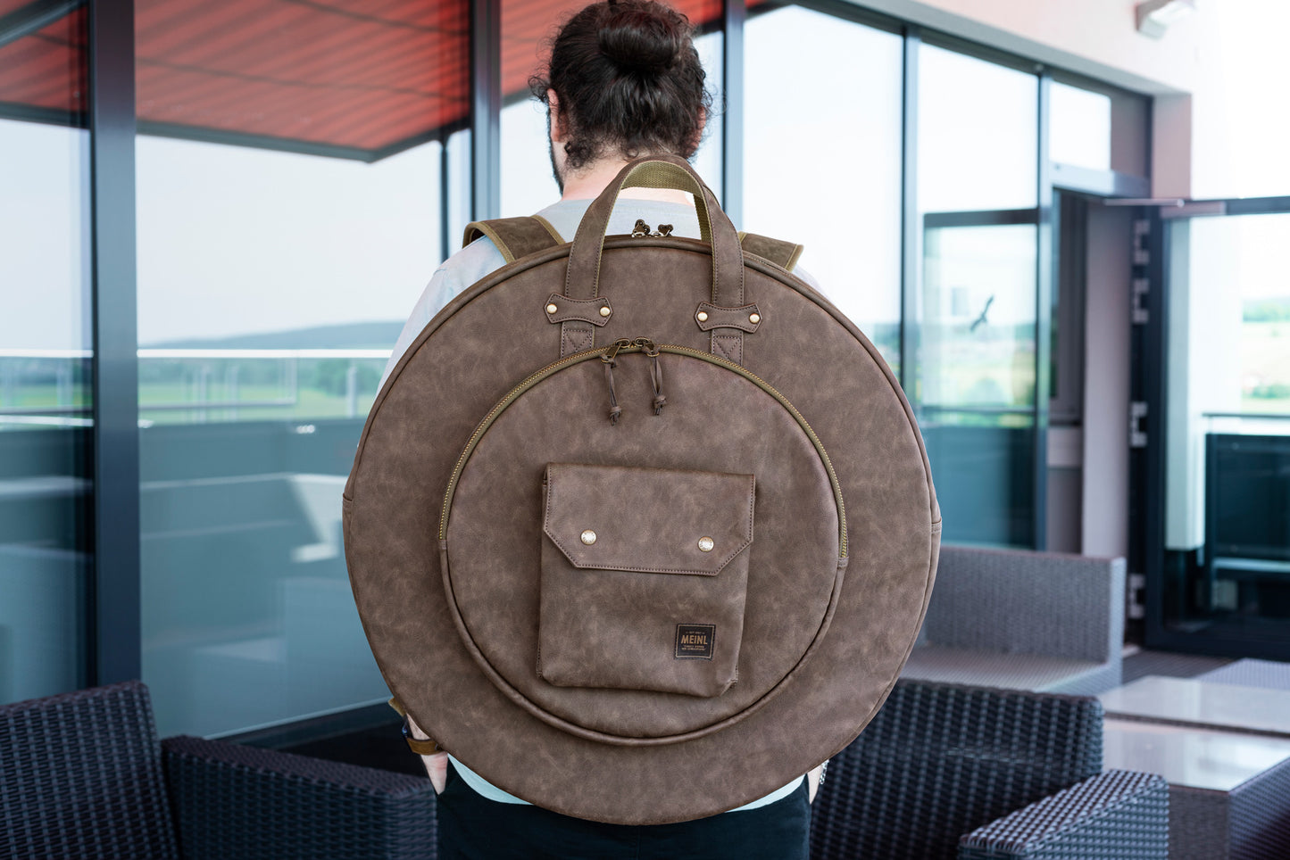MEINL Cymbals Vintage Hyde Cymbal Bag 22" - Dark Brown