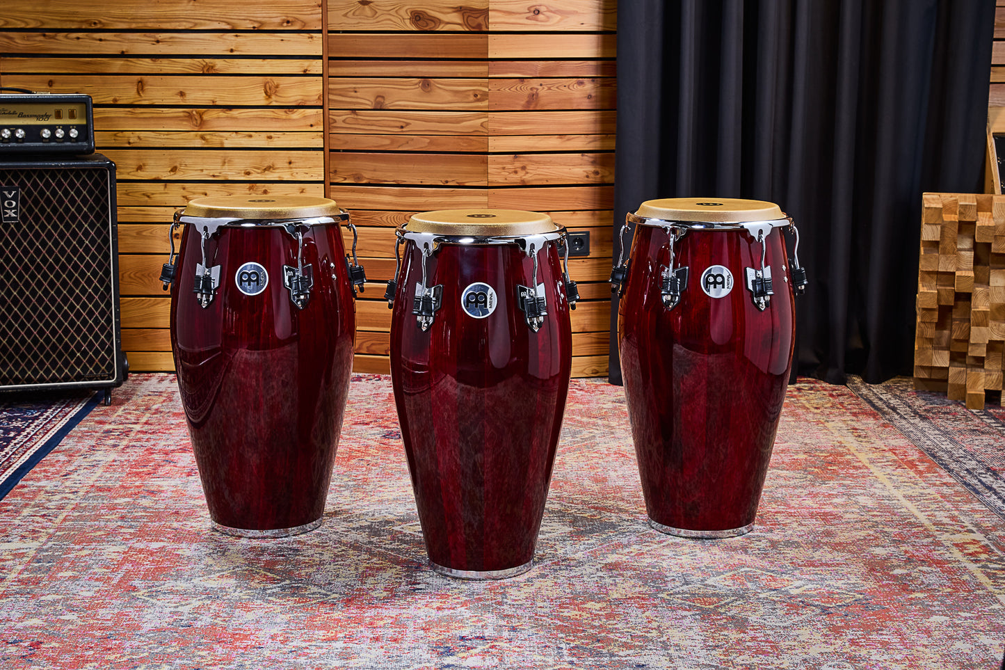 MEINL Percussion Marathon Exclusive Series Conga 11 3/4" - Wine Red/Chrome HW