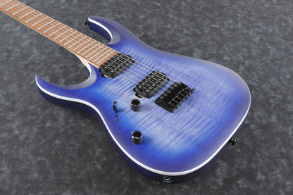 IBANEZ RGA Electric Guitar 6-String Lefty - Blue Lagoon Burst Flat