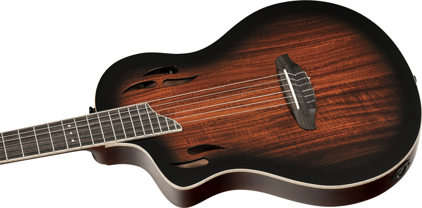 ORTEGA TourPlayer DeLuxe Nylon String Guitar 6-String Lefty - Acacia Burst + Gig Bag