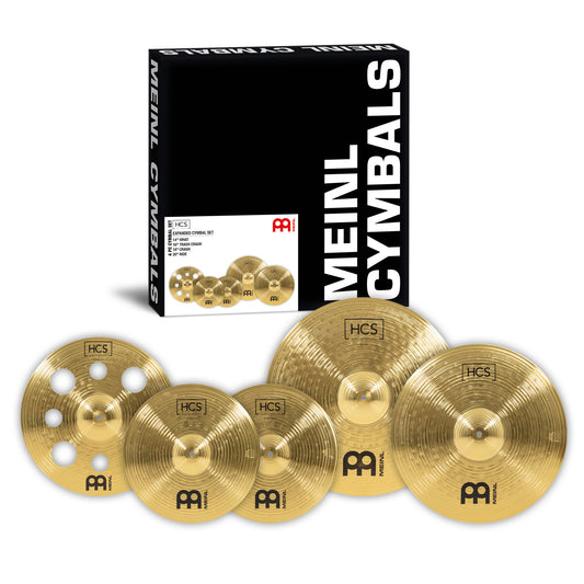 MEINL Cymbals HCS komplettes Beckenset - 14" Hihat/16" Trash Crash/18" Crash/20" Ride