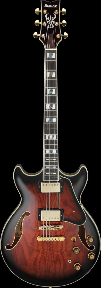 IBANEZ Artstar AM Hollow Body Guitar 6-String - Dark Brown Sunburst + Case