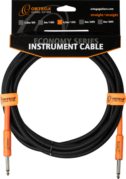 ORTEGA Economy Series Instrument Cable - 4,5 m / 15 ft