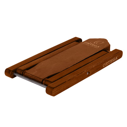 ORTEGA Wooden Foot Stool - Dark Brown