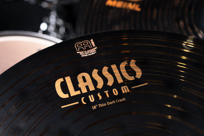 MEINL Cymbals Classics Custom Dark Thin Crash - 18"