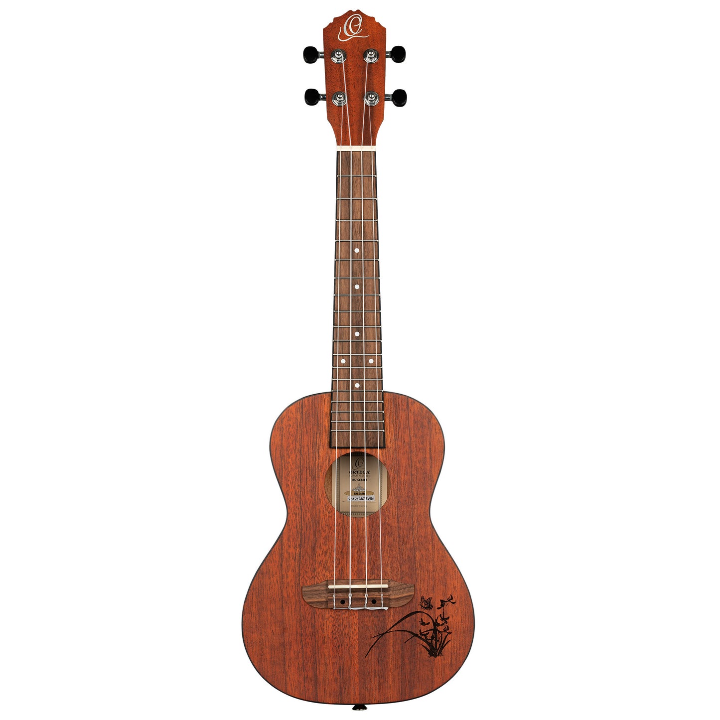 ORTEGA  Bonfire Series Concert Ukulele 4 String - Sapele Natural