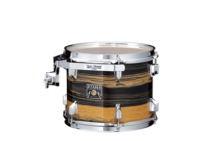 TAMA Superstar Classic Rack Tom 13" x 9" - Natural Ebony Tiger Wrap/Chrom HW