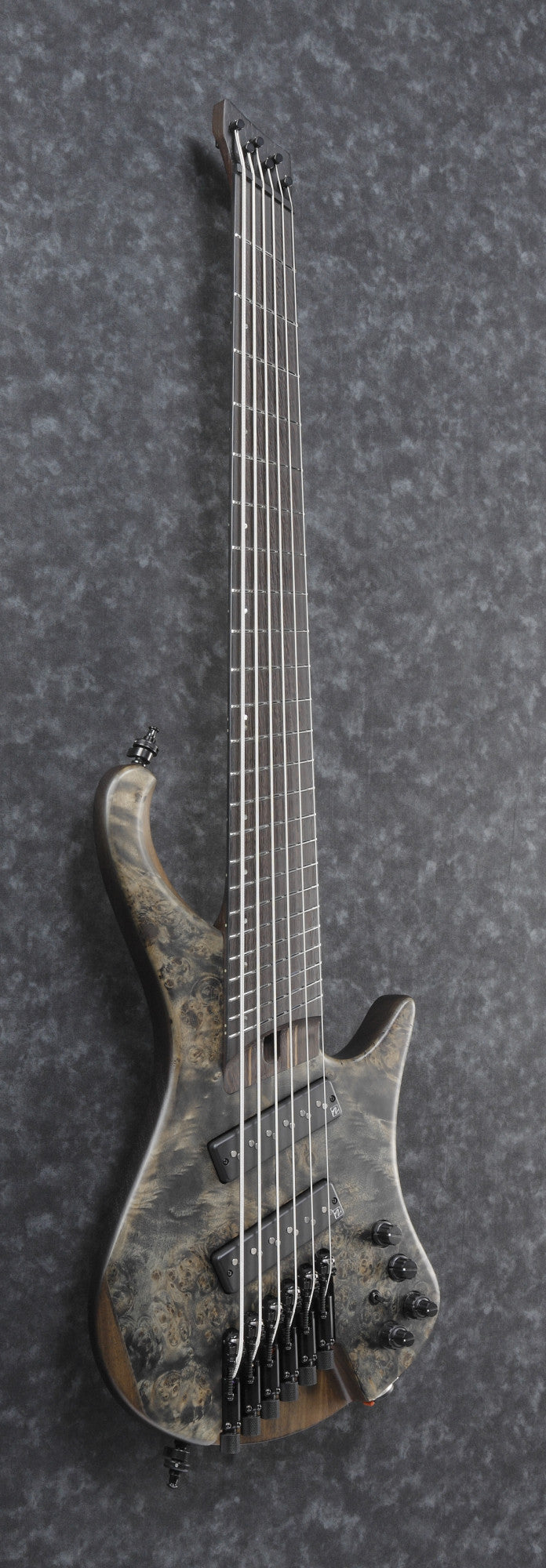 IBANEZ Bass Workshop EHB Electric Bass 6-String Multi Scale - Black Ice Flat + Gig Bag PGPGB