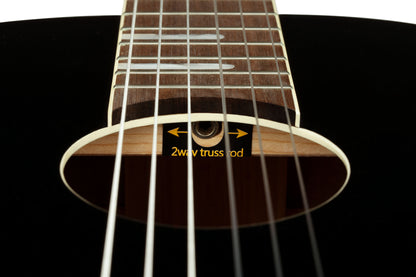 ORTEGA Ranger Series 4/4 Konzertgitarre 6-String - Black + Gigbag