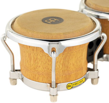 MEINL Percussion Free Ride Mini Holzbongos - Super Natural 3 1/2" MACHO & 4 1/4" HEMBRA