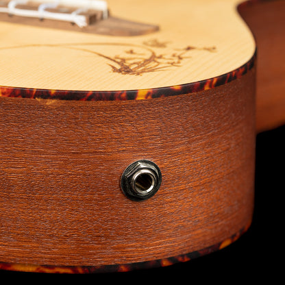 ORTEGA Bonfire Serie Konzert Preamp Ukulele 4 String - Fichte/Sapele Natur