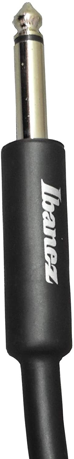IBANEZ SI Serie (Standard) Instrumentenkabel - 2 gerade Stecker - Klinke - Klinke, Schwarz - 6,10 m / 20 ft