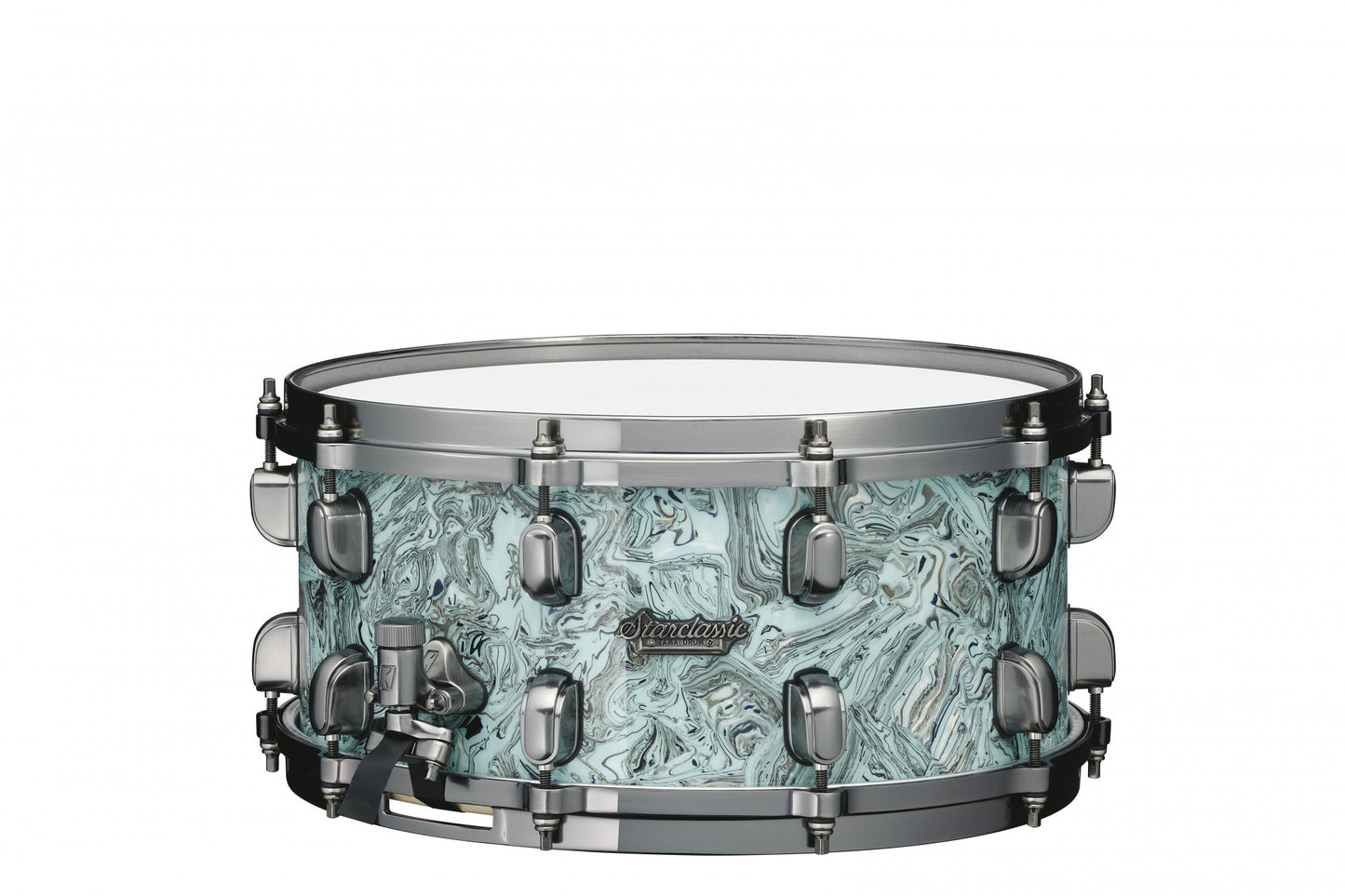 TAMA Starclassic Maple Snaredrum 14" x 6,5" - Sky Blue Swirl/Smoked Black Nickel HW