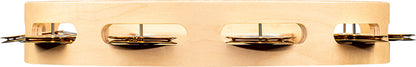 MEINL Percussion Artisan Edition Series Single-Row Wood Tambourine - 10"