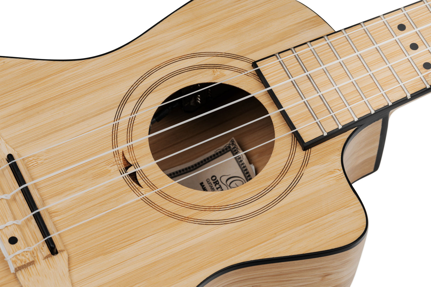 ORTEGA Bamboo Series Concert Ukulele 4 String - Solid Bamboo Natural + Bag