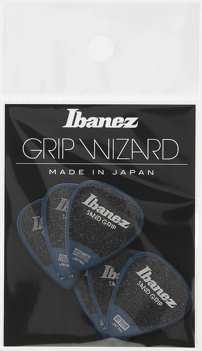 IBANEZ Grip Wizard Series Sand Grip Flat Pick - 6er Pack