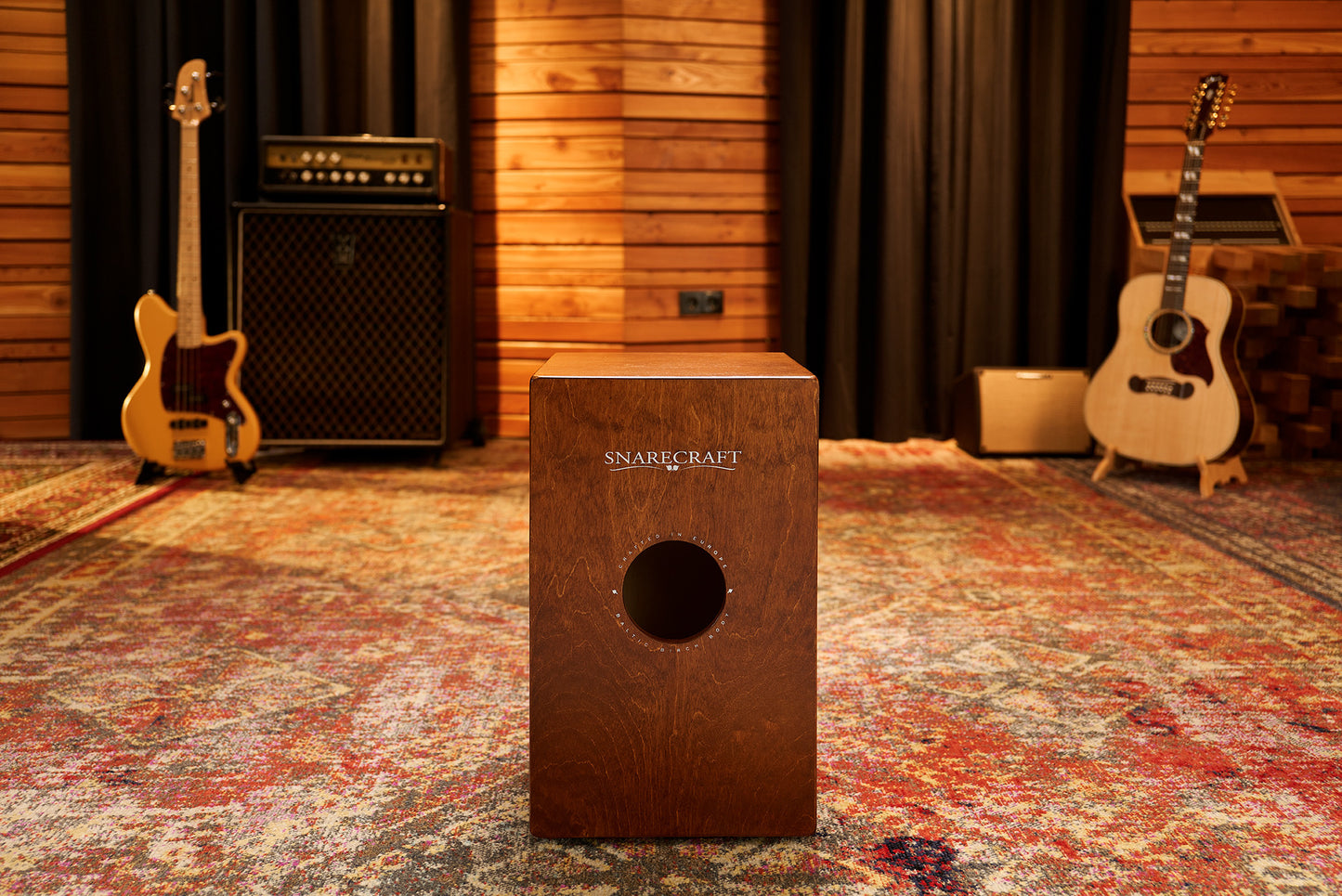 MEINL Percussion Snarecraft Series Snare Cajon 100 - Baltic Birch/Almond Birch