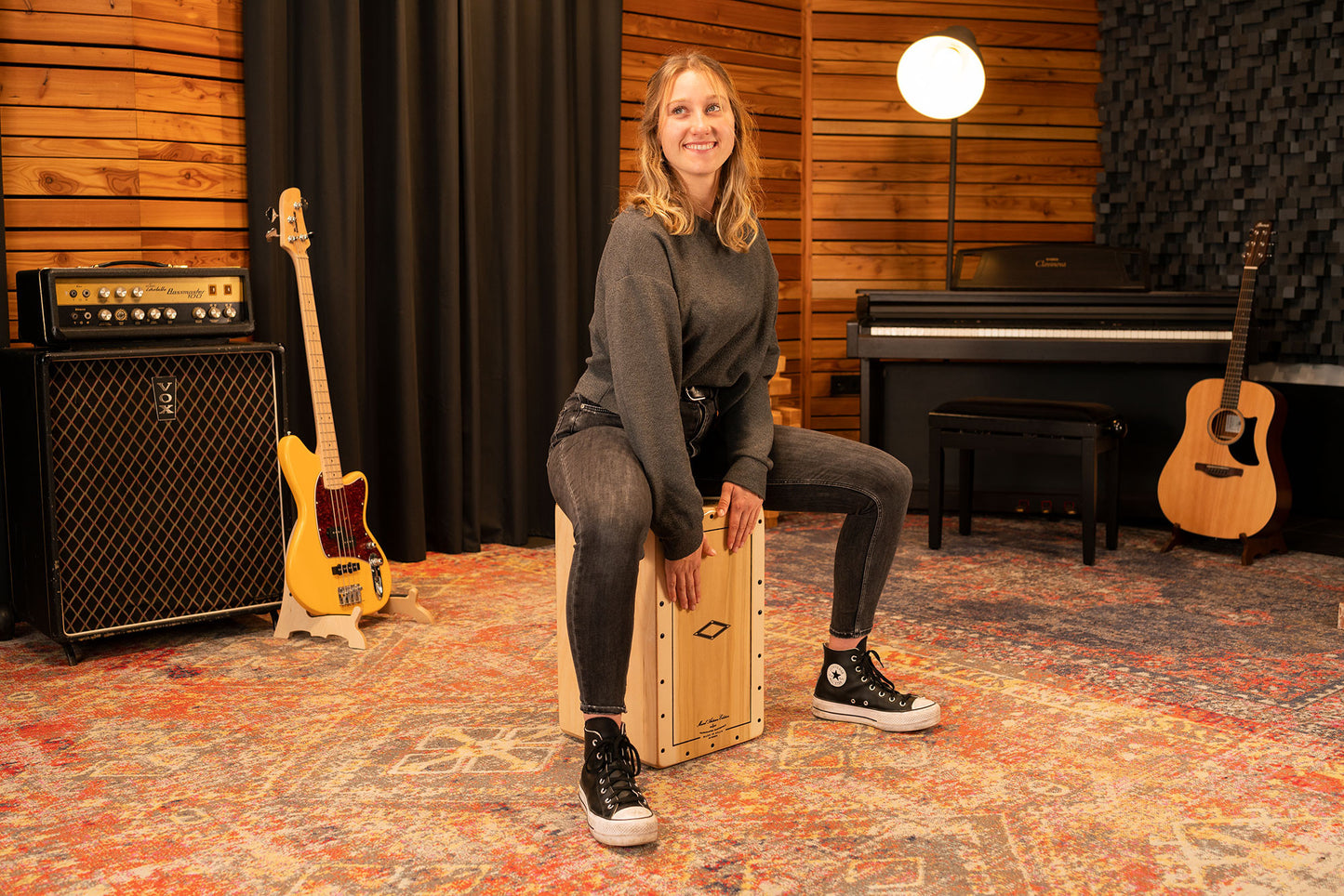 MEINL Percussion Artisan Edition Series String Cajon Bulería Line - Tulip
