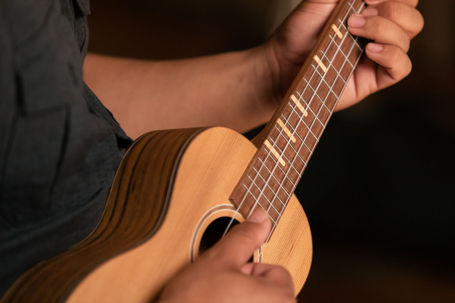 ORTEGA Timber Series Concert Ukulele 4 String - Solid Cedar / Walnut Natural + Bag
