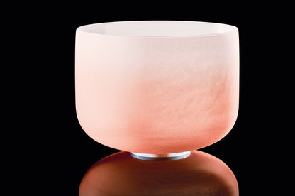 MEINL Sonic Energy Color-Frosted Crystal Singing Bowl 13" - D4/Sacral Chakra/440 Hz - Orange