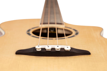 ORTEGA Deep Series 7 Medium Scale Acoustic Bass 4 String - Spruce / Mahogany Natural