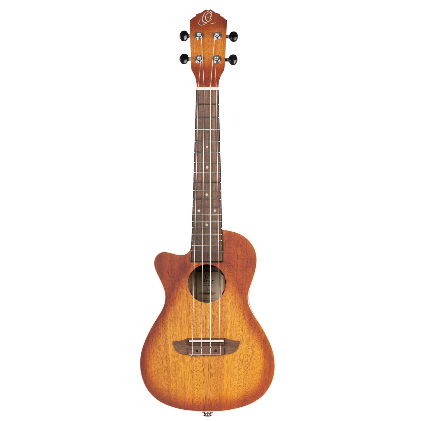 ORTEGA Earth Serie Konzert Preamp Ukulele 4 String Lefty - Sunburst