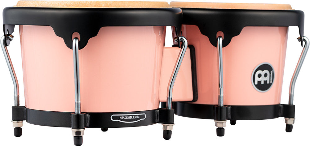 MEINL Percussion Journey Series Bongo 6 1/2" Macho & 7 1/2" Hembra - Flamingo Pink