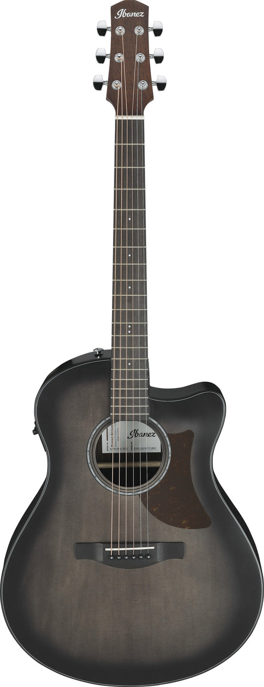 IBANEZ Advanced Acoustic AAM Akustikgitarre 6-String - Transparent Charcoal Burst