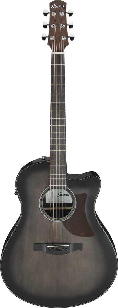 IBANEZ Advanced Acoustic AAM Acoustic Guitar 6-String - Transparent Charcoal Burst