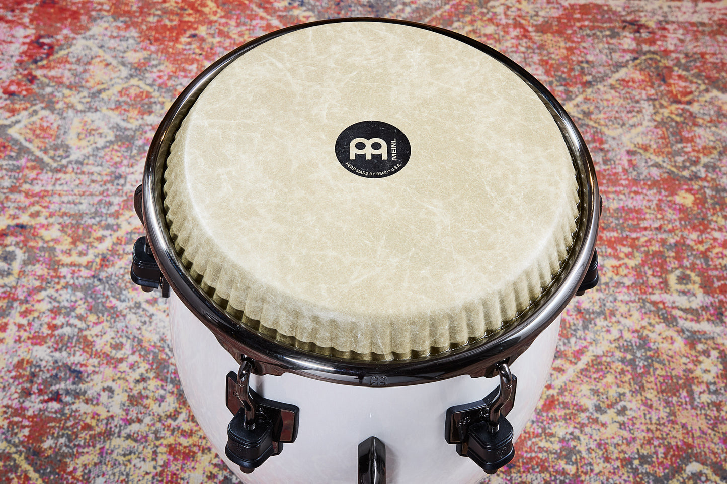 MEINL Percussion Artist Series Roberto Serrano Tumba 12 1/2" /REMO® Fiberskyn Heads - Pearl White