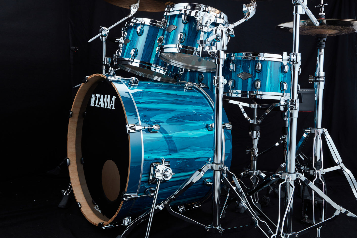 TAMA Starclassic Performer Shell Kit 5 teilig - Sky Blue Aurora/Chrom HW
