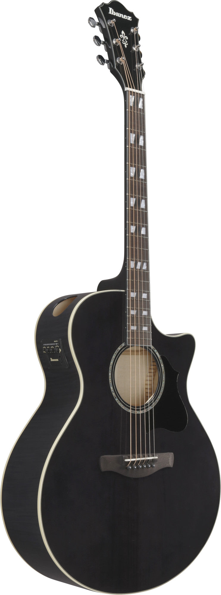 IBANEZ AE Acoustic Guitar 6-String - Transparent Black High Gloss